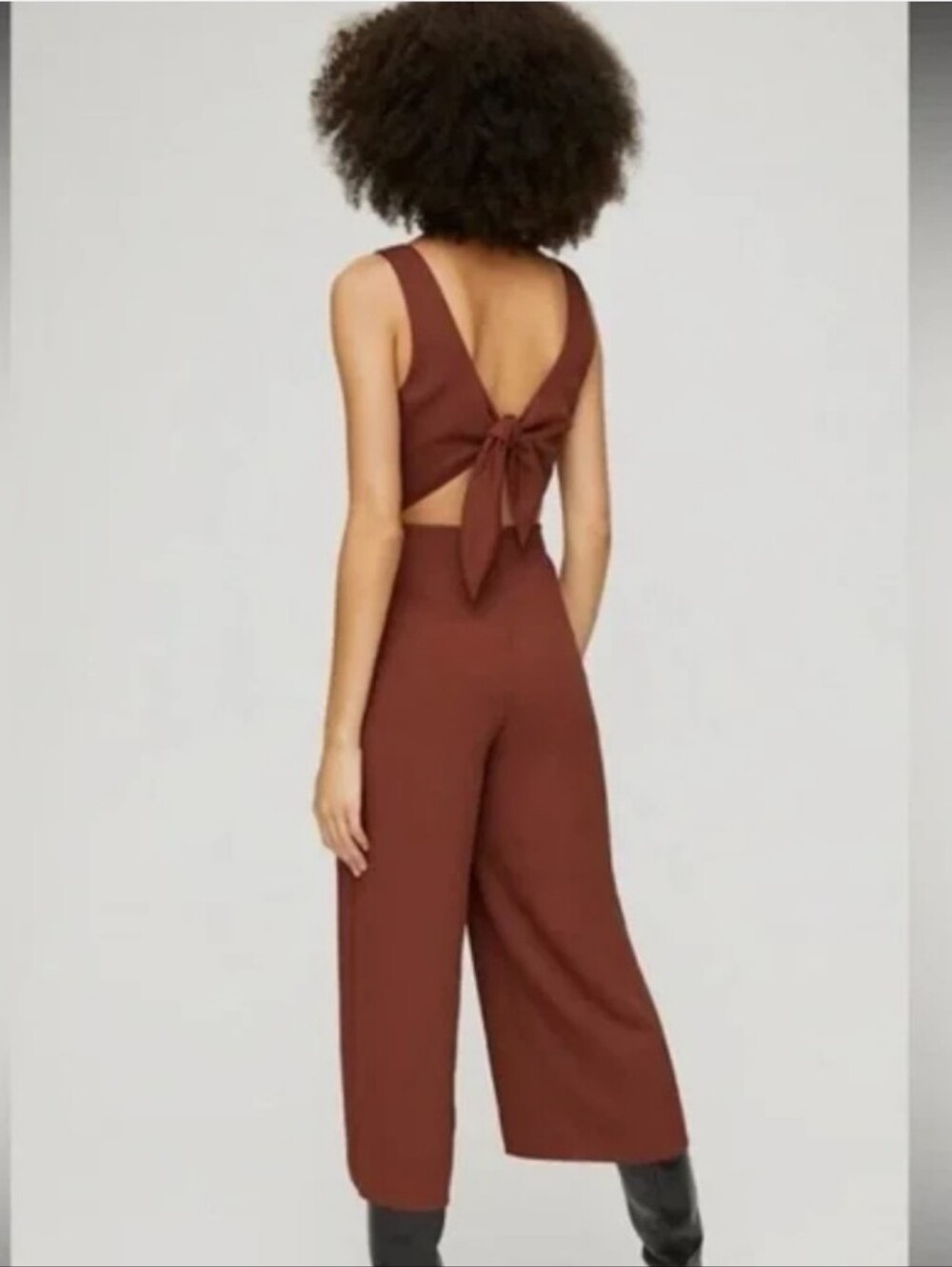 Aritzia Wilfred Ecoulement Jumpsuit - Amaretto Size 4